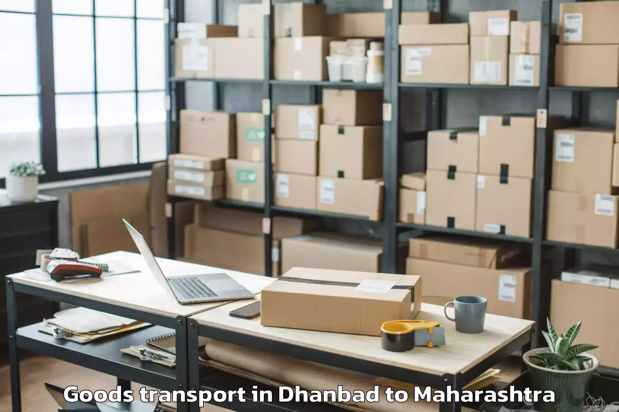 Easy Dhanbad to Rashtrasant Tukadoji Maharaj N Goods Transport Booking